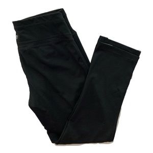 black cropped ideology leggings